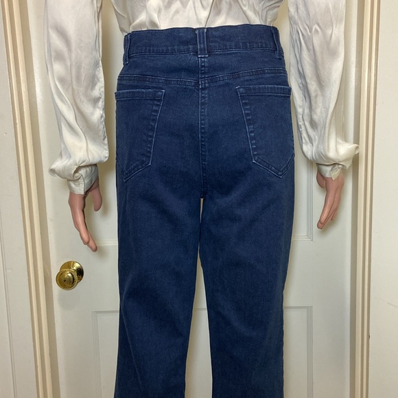 ORVIS NWOT Dark Blue Denim Jeans Capri Straight Cut - Picture 7 of 16